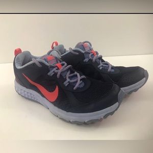 Nike Womens Blue Wild Trail Athletic Running 2014 Shoes Size 8.5 643074-401